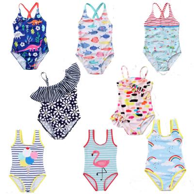 China 2022 Breathable Printing Onesie Swimsuits 12 Years Teen Bikinis Kids Girls One Piece Swimwear for sale