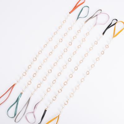 中国 New leather string rope curtain metal chain rope for curtain tie back monochrome plain pair of rope curtain tiebacks 販売のため