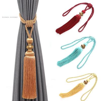 Cina Modern simplicity curtain tiebacks hanging tassel for curtain in stock marble tieback tassel strap tassel bathtub curtain in vendita