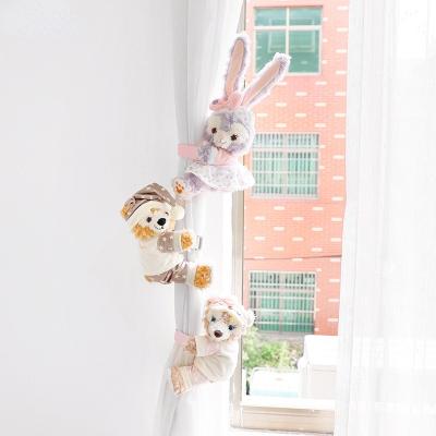 China Cute bear rabbit christmas curtain tiebacks plush home nursery decor curtain tie cartoon girlish doll gift selby curtain tieback Te koop