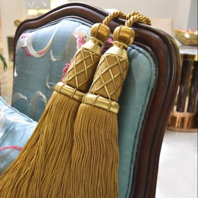 中国 SK Marie-Antoinette tassel door curtain cream American silver rope with tassel for curtains shower curtains with tassels 販売のため