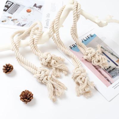 China Foreign trade home handmade cotton string woven retractable bath curtain rope weave curtain rope hemp rope curtain buckle for sale