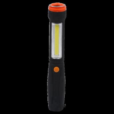 China Hot Selling Workshop/Car/Emergency High Quality ABS Waterproof White 1W LED+ COB 140 Lumens Spotlight 3 x AA Dry Battery LED Work Light With Magnet for sale