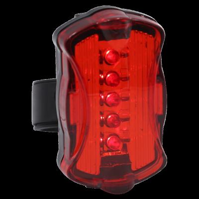 China High Quality Waterproof 2xAAA Battery 5pcs LED Bicycle Warning Light ABS IPX4 Dry Red Red Bicycle Light Perfect China Supplier for sale