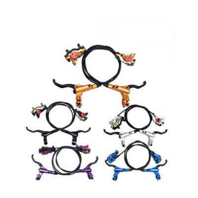 China Aluminum alloy mountain bike quenched hydraulic brake bicycle hydraulic brake material oil, brand new bicycle disc brake set for sale