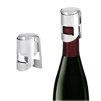 China Silicone Wine Accessories Wine Stoppers Stainless Steel Champagne Stopper Bottle Closure for sale