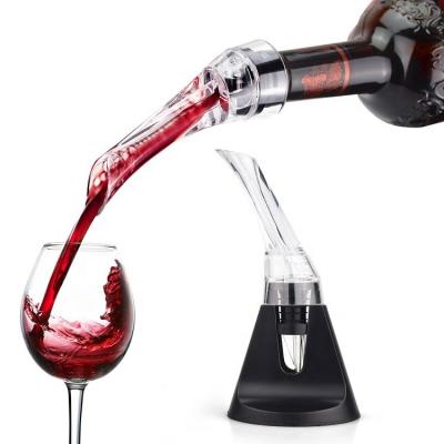 China Disposable Accessories Pour Bars Pourer Wine Aerator Spout With Low Set Crystal Decanters Corporate Gift for sale