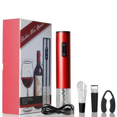 China Best RECHARGEABLE Selling Wholesale Rechargeable Wine Corkscrew USB Automatic Electric Wine Bottle Opener for sale