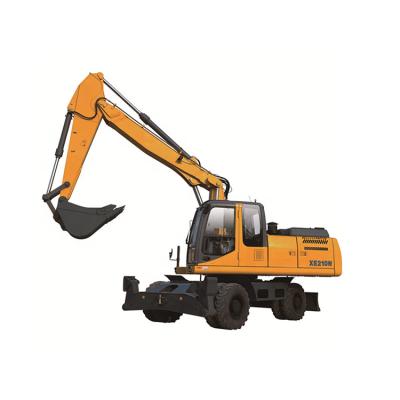 China Construction worksÂ   21tons Towable Excavator XE210W Type And Capacity 0.86m3 For Sale for sale