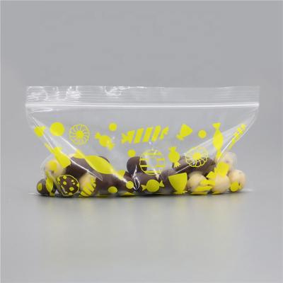 China Recyclable Custom Cute Design Plastic Packaging Zip Lock Food Storage Snack Bag for sale