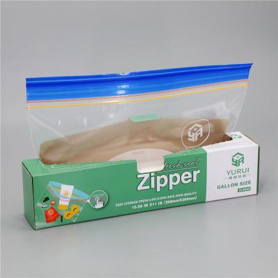 China Hotsale LDPE Transparent Food Safety Storage Freezer Quart Ziplock Bag In Color Bag for sale