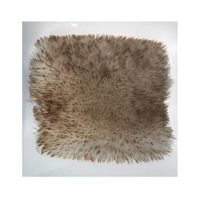 China High Quality Home Stock Dyed Soft White Brown Artificial Wool Tip Textile Fabric Plush Fabric for sale