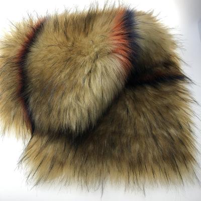 China Black And Red Striped Soft High Quality Fur Textile Home Plush Fabric , High End Home Textile Plush for sale