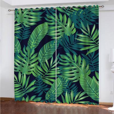 China Blackout Curtain Shading Curtain Living Room Window Wall Curtain In Fabric Factory Pattern Design for sale