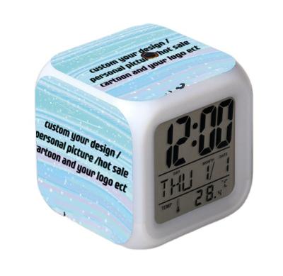 China Hot Sale Cartoon Children's Day/Date Alarm Clock Popular Monkey King Luminous Digital Alarm Clock for sale