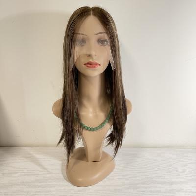 China Luxury Medical #6/8/12/24 Lace Front Wig Hide Natural Hair Women Wigs Natural Straight Upper Jewish Wig For Thin Hair Less Bit Loss Alopecia for sale