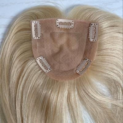 China Silky Straight Wave Women Hair Topper For Thin Hair Loss Less Alopecia Replacement Baldness Medical Wig for sale