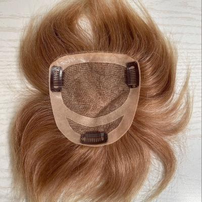 China Silky Straight Wave Women Hair Topper For Thin Hair Loss Less Alopecia Replacement Baldness Medical Wig for sale