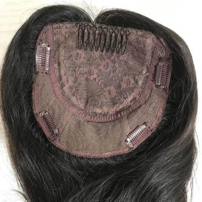 China Straight Hair All Hand Made Natural Color Pony Wig Blonde Medical Hair Topper Jewish Kosher Wig for sale