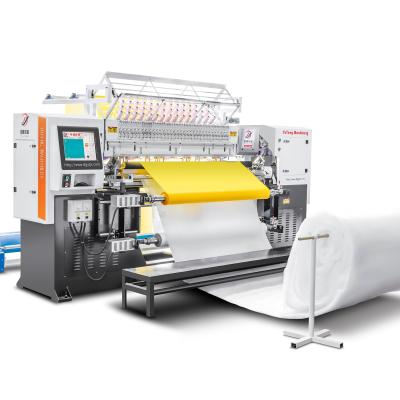 China Ausgezeichnete computergestützte Rotary Hook Quilting Stickmaschine, die Textilleder-Sitzdeckel herstellt zu verkaufen