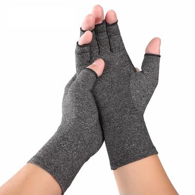 China Arhtitis Gloves Winter Outdoor Activities Pain Relief Fingerless Compression Gloves Elastic Working Fitness Glove Women Men For Sports for sale