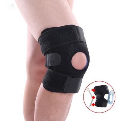 China Adjustable Sport Knee Pads Knee Pads Patella Knee Brace Sleeve Open Support Increase Rise for sale