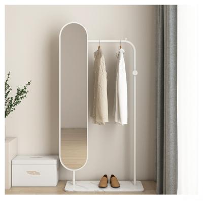 China Other Amazon Top Selling Nordic Metal Base Hanger Integral Mirror Coat Rack Marble Stand for sale