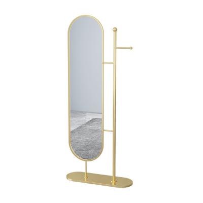 China Other Factory Direct Luxury Metal Mounting Mirror Coat Rack Dressing Mirror For Bedroom for sale