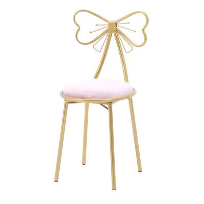 China Factory Direct Adjustable Modern Bedroom Dressing Table (Other) Flannel Makeup Stools Leather Backrest Chair for sale