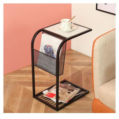 China Other New Type Marble Table Desk Storage Top Sale Metal End Side Table For Living Room for sale