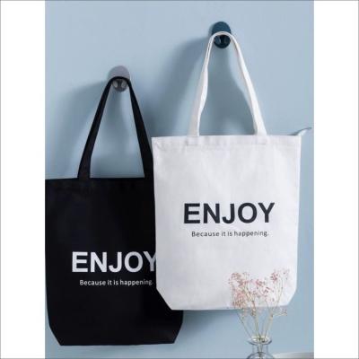 China 100% Eco-Friendly Wholesales Custom Design White Empty Logo Plain Cotton Canvas Tote Bag Cheap Reusable Shopping Bags for sale