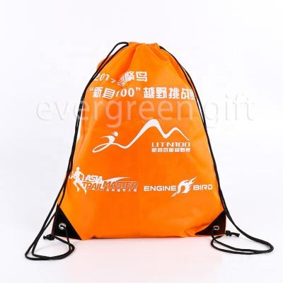 China Promotinal customized promotional cheap 210d 420d polyester nylon gym sports backpack drawstring bag for sale