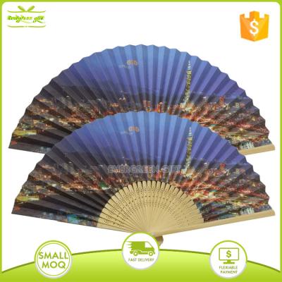 China Durable Europe Printing Paper Side Handheld Fan for sale