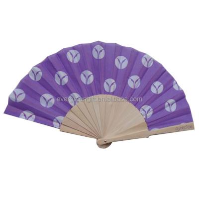 China China Custom Chinese Branded Wooden Folding Fan for sale