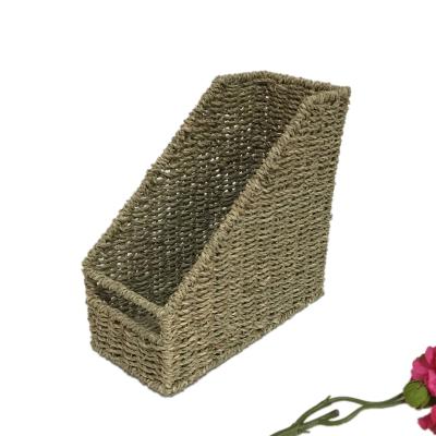 China XH Magazine Eco-Friendly Handmade Natural Vegetable Plankton Woven Holdner For Magazine for sale