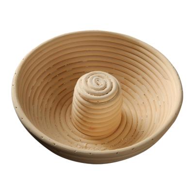 China Sustainable Natural Handmade Cane Dough Ring Bread Shape Rattan Rising Resistant XH Bowls for sale