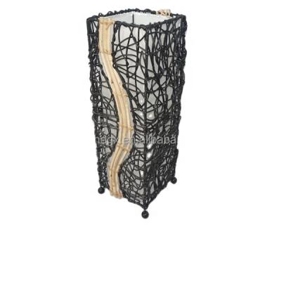 China Eco-friendly handmade rattan silk lampshade for sale