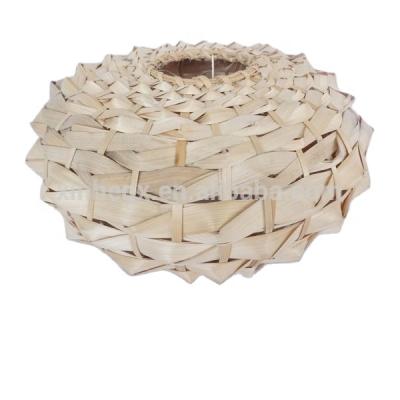 China Hanging Special Hand - Woven Natural Bamboo Lampshade Pendant Light for sale