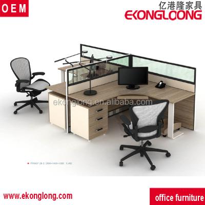 China commercial furniture office dividers and modern wood panels/desk dividers/cheap workstation office cubicle for sale