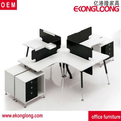 China Exterior Scratch Resistant 4 Person Office Workstation / China Model Train Layout for sale