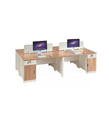 China 2021 modern 4 person office workstation custom size color best flexispot office workstation desk for sale