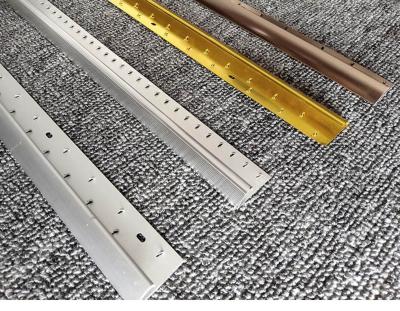 China Modern Wholesale Aluminum Transition Mat Strips Metal Alloy Floor Edge Trim Decorative Strips for sale