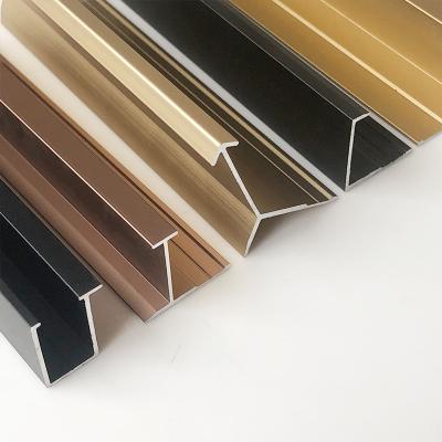 China Modern Aluminum Floor Tile Trim Corner Transition Strips In Various Sizes for sale