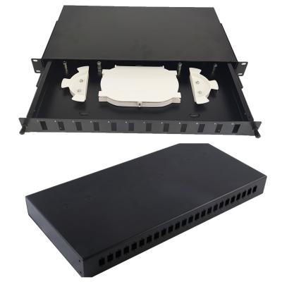 China 24 Port SC / FC / ST / LC Glasfaser-Patch-Panel zu verkaufen