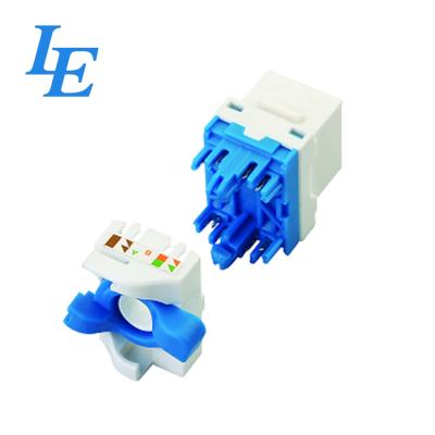 China CAT5E CAT6 RJ45 UTP Toolless 180° Ethernet Keystone Jack for sale