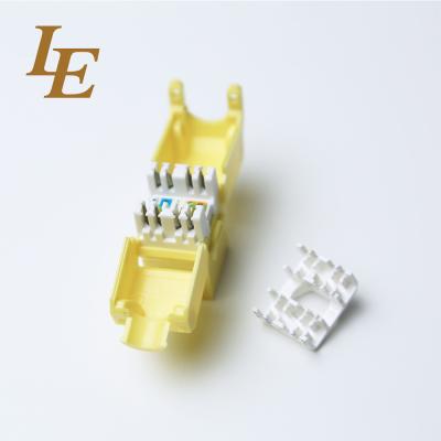 中国 イーサネットのためのLE 180の程度保護されていないRJ45 Toolless Cat6a台形ジャック 販売のため