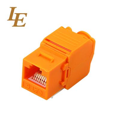 China Red Jack trapezoidal de Le-K055 CAT6A RJ45 Cat6 en venta