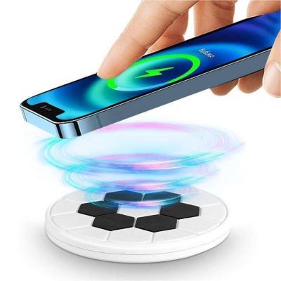 China Custom Slim Aluminum QI Wireless Charger Wireless Charging Pad Universal Phone and Earphone Fast Charging Pad for Phone for sale