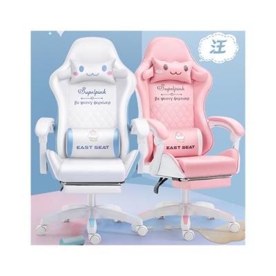 China Cheap Adjustable (Size) Pink, White and Orange Gamers Esports Gaming Reclining Chairs for Ergonomic Lightweight Gaming Chair Girls Esports Gamer Chair for sale