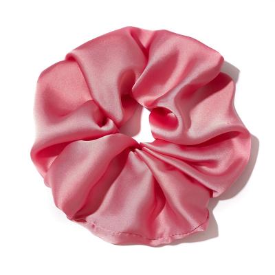 China Super Soft Silk Hair Tie Girls' Hair Decoration Satin Scrunchy Silk Satin With Custom Printing for sale